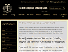 Tablet Screenshot of englishshavingshop.com